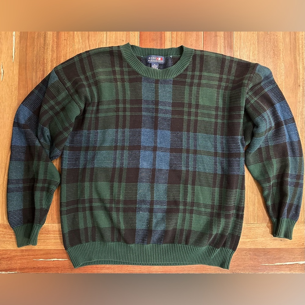 Vintage grandpa‎ core Mark Alexander sweater. XL
